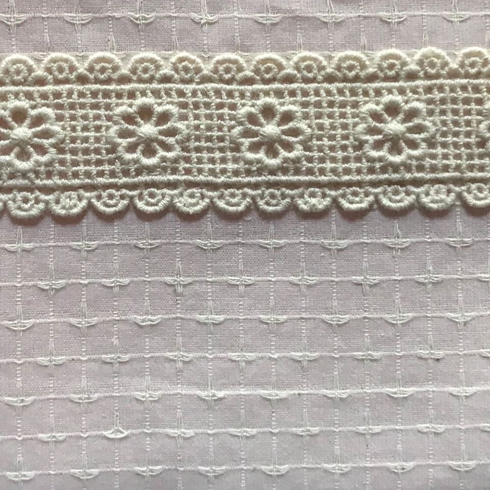 フラットポーチ 化粧ポーチ ピンク ファブリック レース 刺繍 ファッション雑貨 画像3