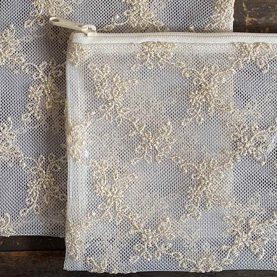 ビニールフラットポーチ ポーチ 化粧ポーチ 旅行用 レース 画像2