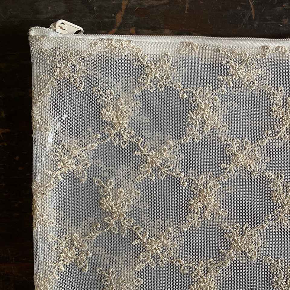 ビニールフラットポーチ ポーチ 化粧ポーチ 旅行用 レース 画像2