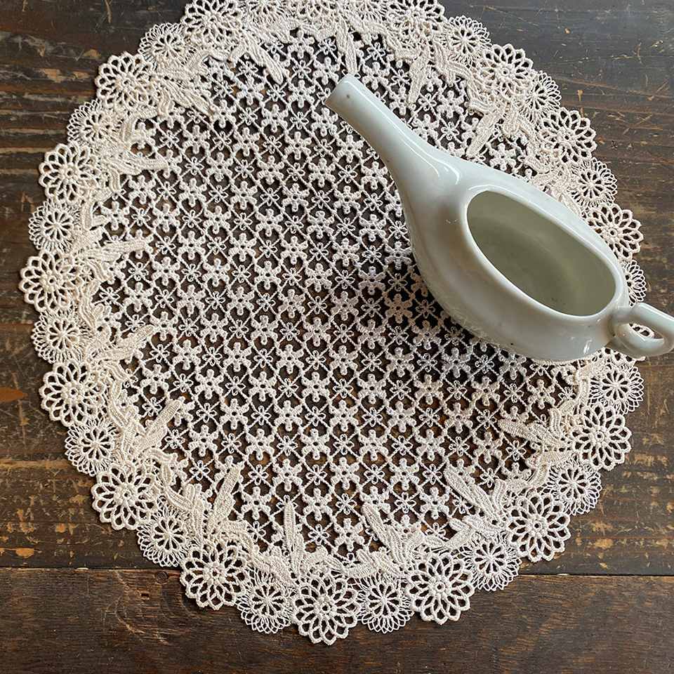 ドイリー ラウンド 敷物 花瓶敷 テーブルリネン レース 画像4