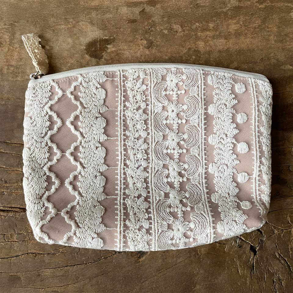 ポーチ ポーチ 化粧ポーチ 旅行用 レース 画像4