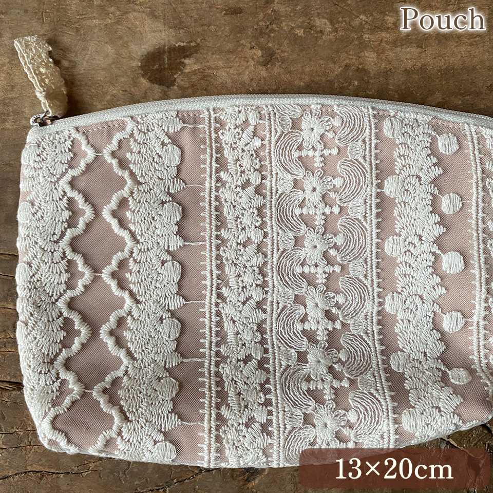 ポーチ ポーチ 化粧ポーチ 旅行用 レース 画像1サムネイル