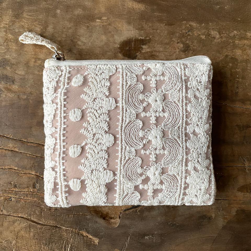 ミニテッシュケース＆ポーチ ポーチ 化粧ポーチ 旅行用 レース 画像4