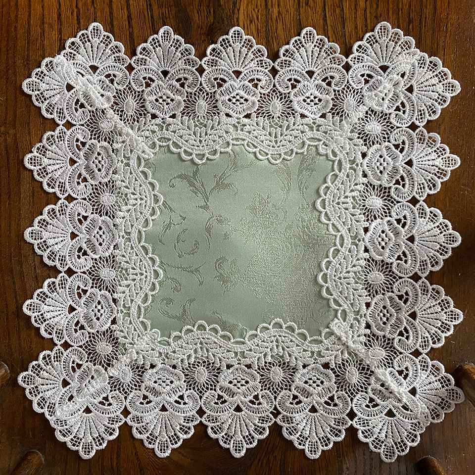 ドイリー 正方形 敷物 花瓶敷 テーブルリネン レース 画像4