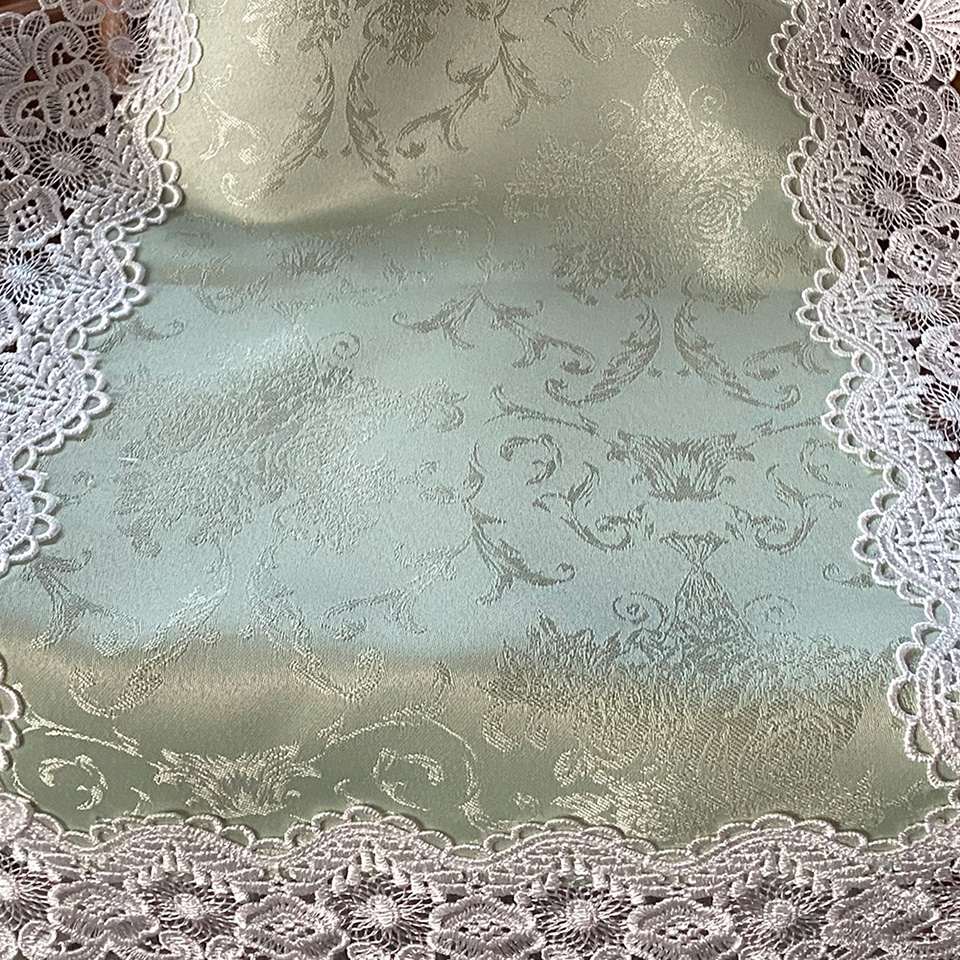 テーブルセンター 長方形 テーブルリネン 敷物 レース 画像3