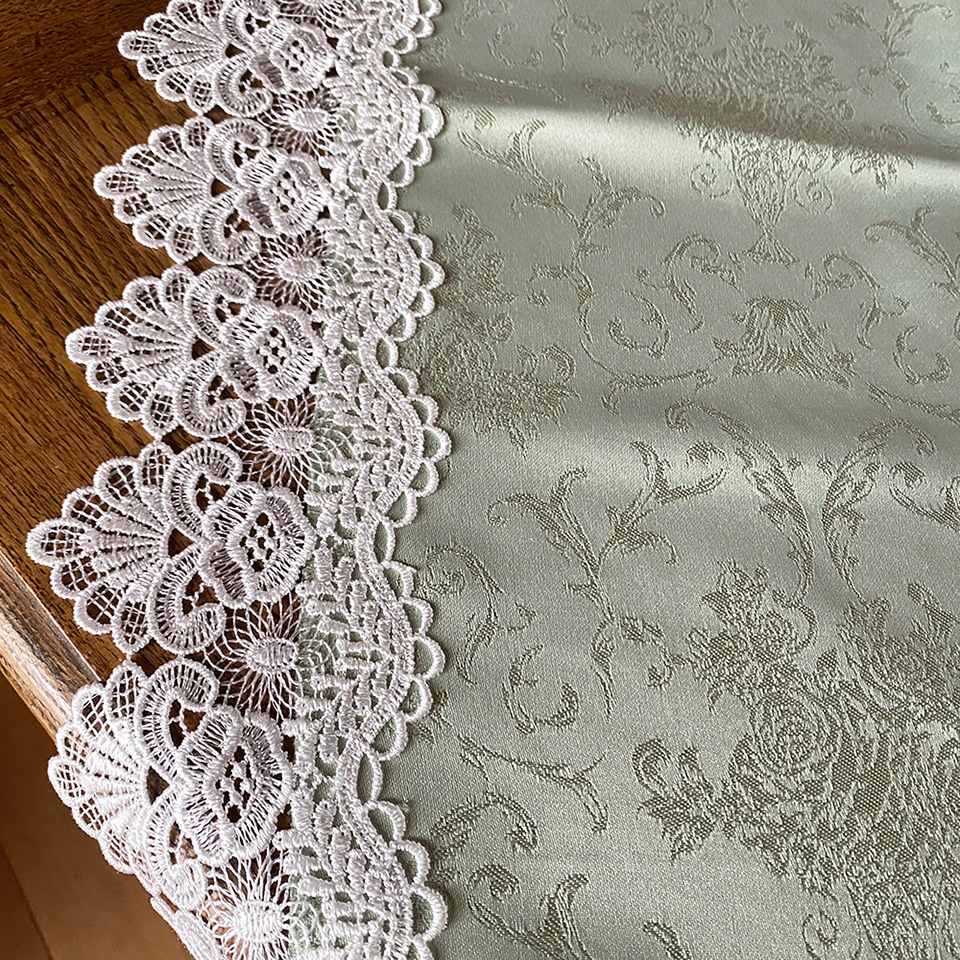 テーブルクロス 正方形 テーブルリネン レース 画像2