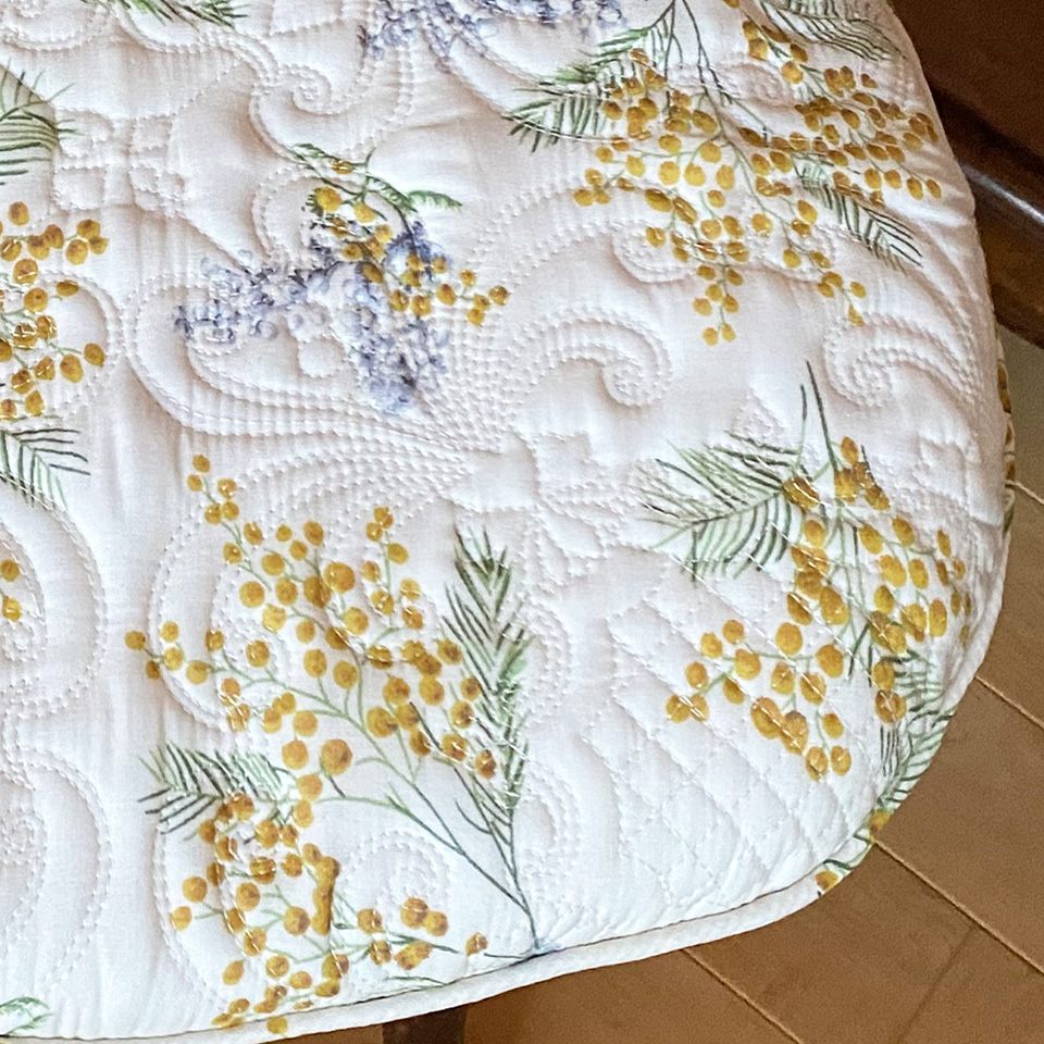 バテイシートクッション シートクッション 座面用 ホワイトキルト 画像2