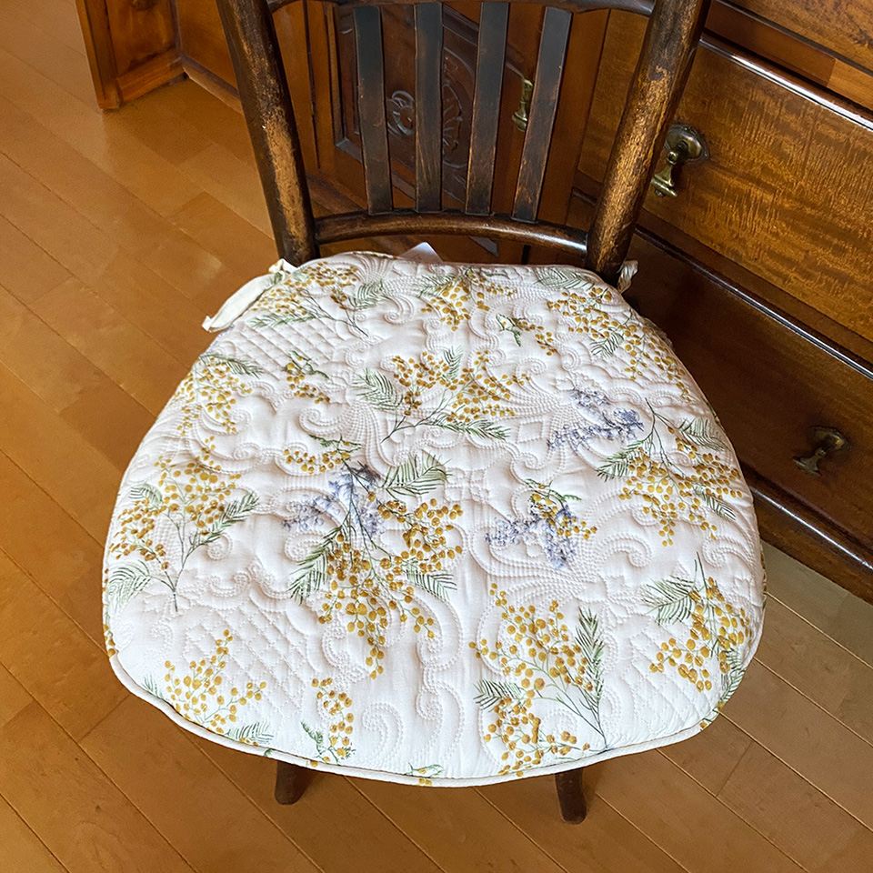 バテイシートクッション シートクッション 座面用 ホワイトキルト 画像4