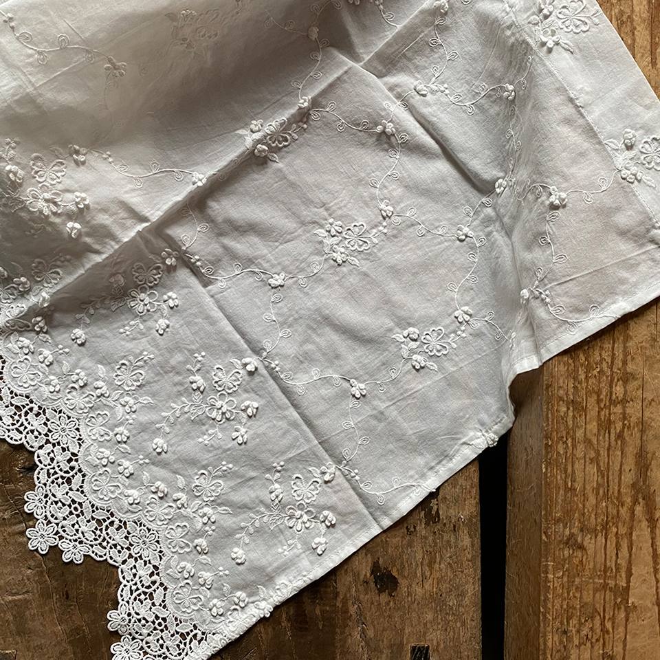 カフェカーテン カーテン 小窓用 ファブリック レース 刺繍 インテリア雑貨 画像2