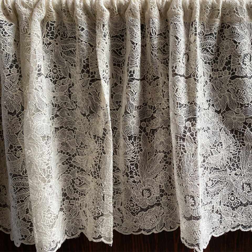 カフェカーテン カーテン 窓用 小窓 目隠し レース 画像4