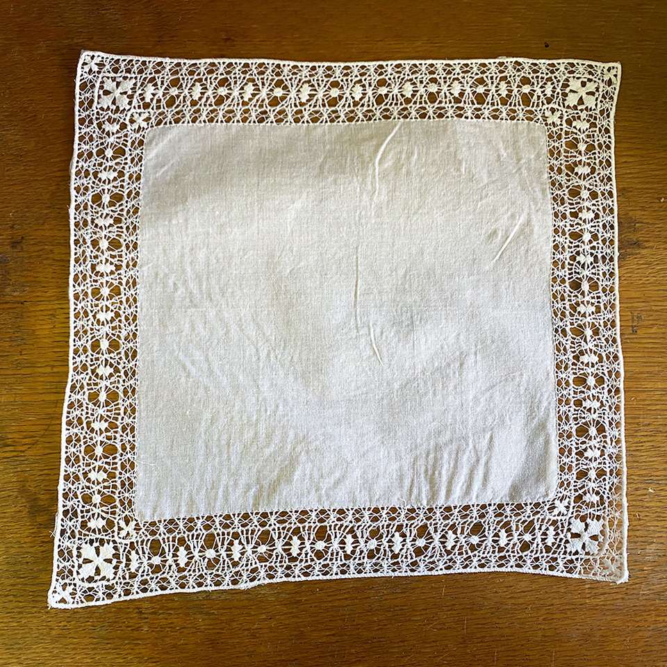 ハンカチ ホワイト 白 フォーマル ポケット用 携帯用 レース 画像4