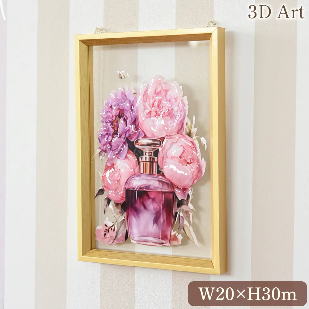 ３Dアート 「ヴァイオレット レヴェリー」 20×30cm 画像1サムネイル