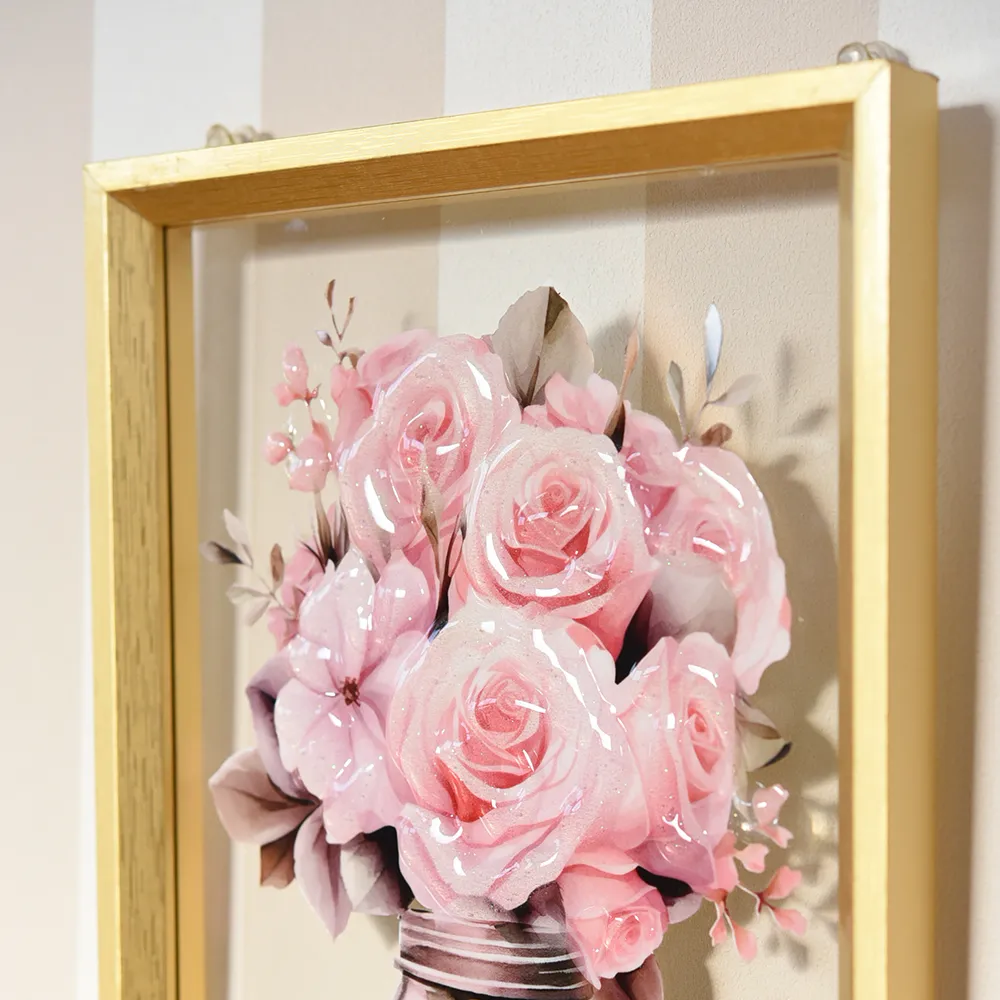 ３Dアート 「ローズ エッセンス」 20×30cm 画像3