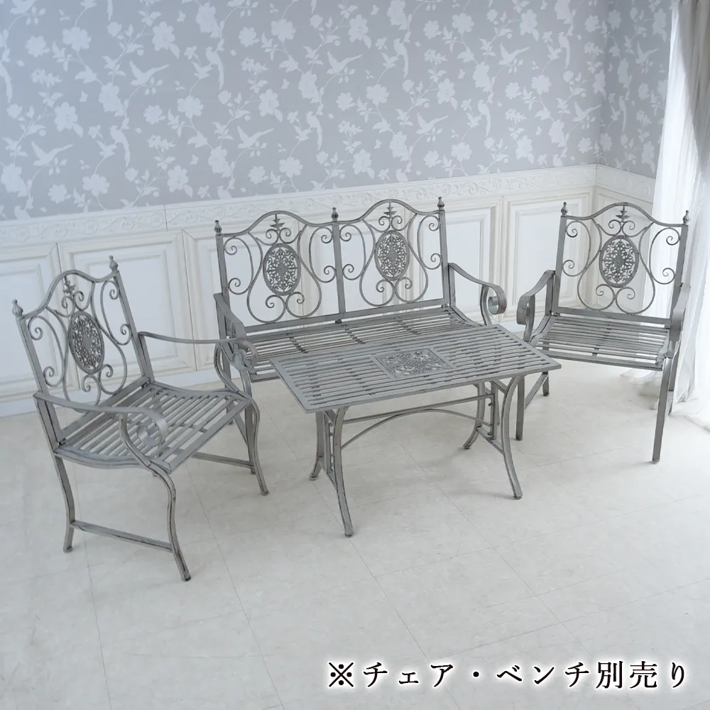 ガーデンファンタジー アイアン テーブル 幅100cm 画像11